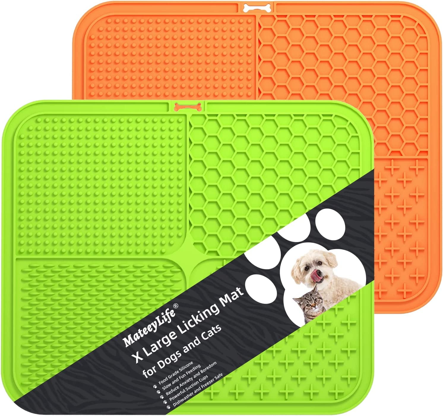 MateeyLife Licking Mat for Dogs and Cats, Premium Lick Mats with Suction  Cups for Dog Anxiety Relief, Cat Lick Pad for Boredom Reducer, Dog Treat Mat  Perfect for Bathing Grooming etc. 