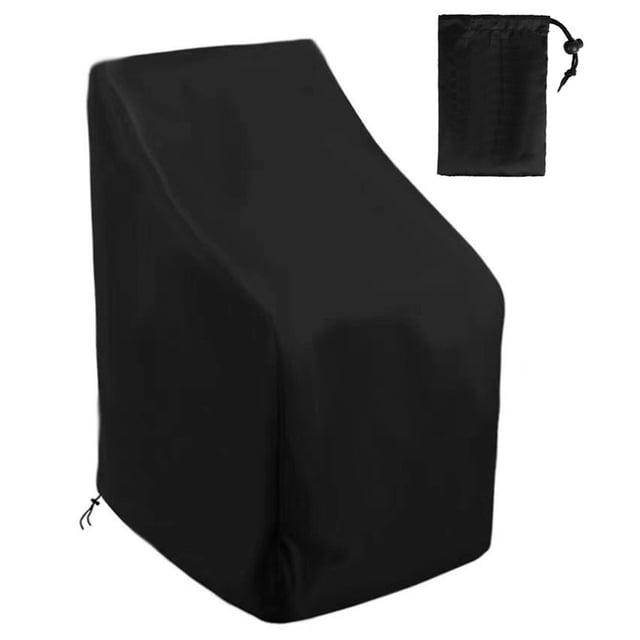 Housse de Chaise Empilable en Toile Oxford 210D pour Jardin et Cour, Housse de Meuble 65 cm + Sacs de Rangement