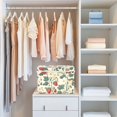 thumbnail image 4 of Yayeee Collapsible Storage Bin with Lid Fabric Closet Decorative Basket with Handles, Small Strawberry Pattern, 4 of 7