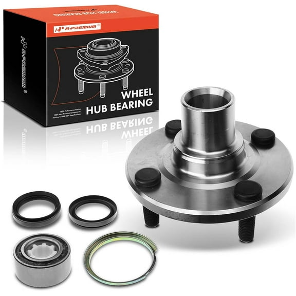 A-Premium Wheel Hub and Bearing Assembly Compatible with Toyota Corolla 89-94 Chevrolet Geo 98-02 Geo Prizm 93-97 FWD Non-ABS Model Only Front Left or Right