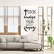 thumbnail image 2 of Vinil Decorativo Adhesivo P/Pared MarkProMX Negro Hogar 60x120cm PrevenShopMX Frase Amor Dios bendiga, 2 of 3