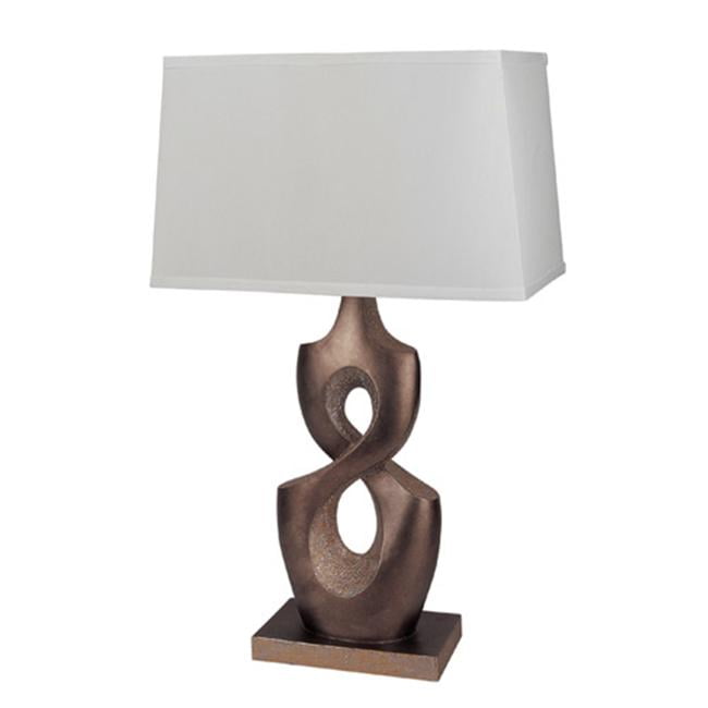Ore International 8136 28 In Table Lamp Antique Brass With Rectangle Shade