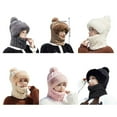 thumbnail image 5 of Weflink Thickened Plush Knitted Hat with Neck Gaiters Face Cover Cold Weather Protection Pullover Russian Hat for Winter Outdoor, 5 of 17