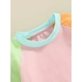 thumbnail image 5 of Bagilaanoe Newborn Baby Girl Boy Rompers Contrast Color Long Sleeve Bodysuits 6M 12M 18M 24M Infant Casual One Piece Short Jumpsuit, 5 of 9