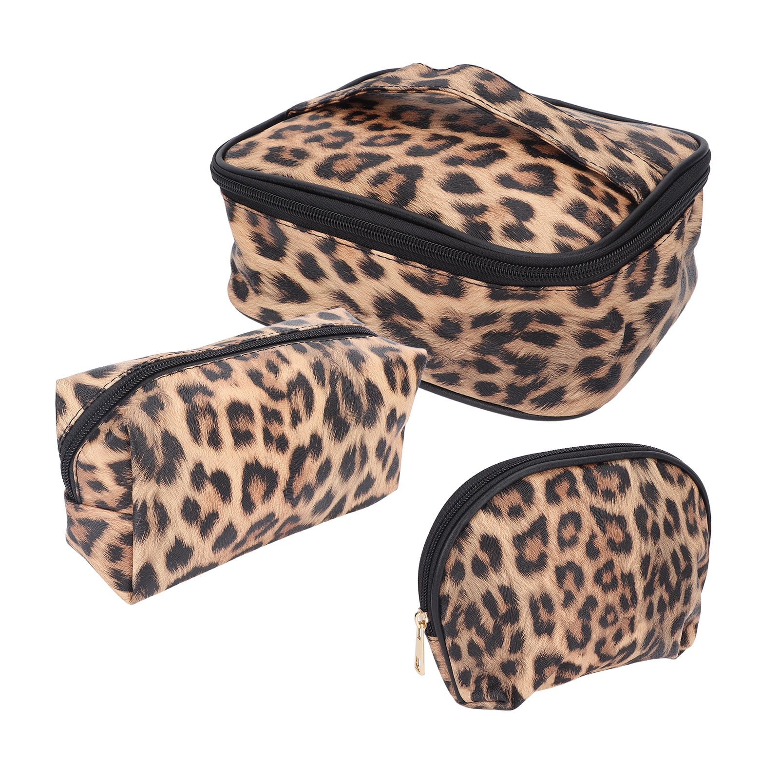 Travel Cosmetic Bag, 3pcs Waterproof Makeup Cosmetic Bag PU