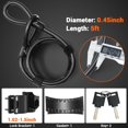 thumbnail image 4 of Candado en U antirrobo Bike Lock Sportneer, resistente, con cable, 4 of 8