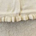 thumbnail image 7 of EnJoCho Toddler Girls Knit Cardigan Girls Ruffled Hem Bow Open Front Sweater Jacket Kids Long Sleeve Button Cute Clothes Tops Cable Knit Girls Sweater Fall, 7 of 7