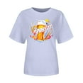thumbnail image 3 of NJGRAE Womens Tops Maternity T-Shirts Women Women's Oktoberfest Printed Solid Color T Shirt Short Sleeve72244 Top Oversized Pocket T-Shirt L, 3 of 3