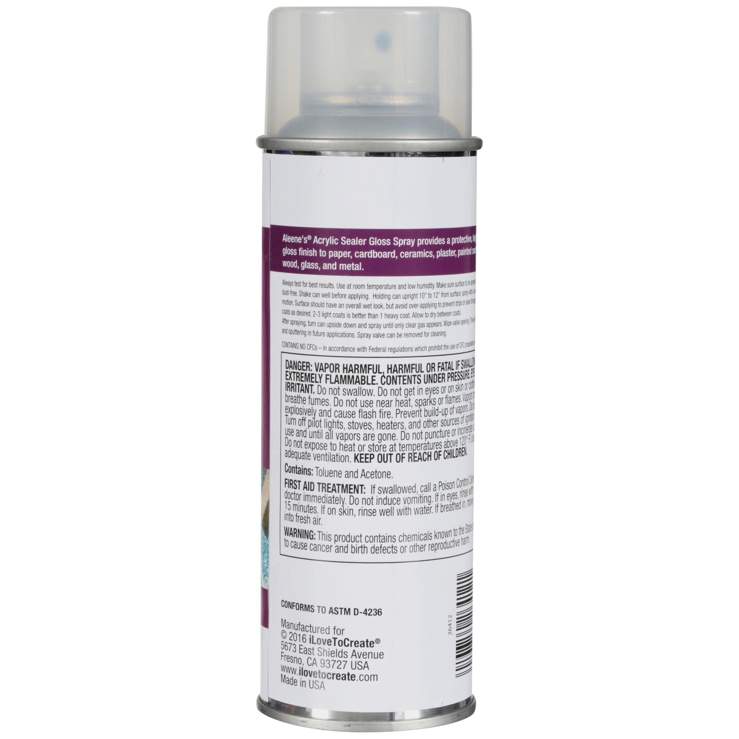 Aleene's 26412 Spray Gloss Finish, 6 Oz Acrylic Sealer, Original Version 
