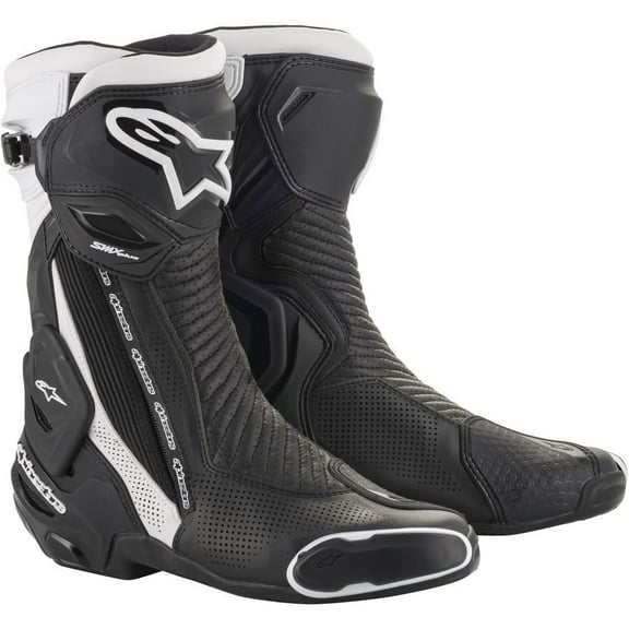 Alpinestars SMX Plus Vented Mens Motorcycle Boots Black/White 46 EUR