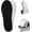 Black, variant on Men's and women's step-through insoles, massage insoles, cloud insoles, comfortable step-through insoles, memory foam arch support insoles, relieve arch pain, suitable for all shoe types.