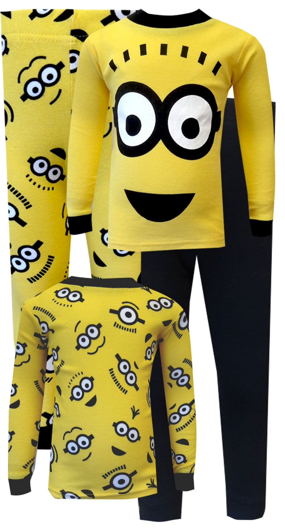 8 Despicable Me 2 Girl 4 PC Long Sleeve Pajama Set