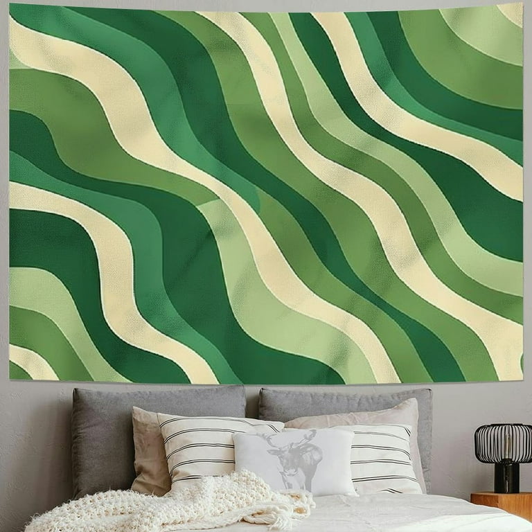 ONETECH Sage Green Swirls Tapestry Retro 70s Danish Pastel Abstract Aesthetic Bedroom Wall Art Tapestries Vintage Cottage Fairycore Simple Hippie Posters Wall Tapestry for Home Office Dorm Walmart