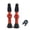 Black, variant on SPRING PARK 2Pcs 48/60/78mm Mountain Bike Tubeless Valve Stem Bike Aluminum Alloy Pre-sta Valve Stem