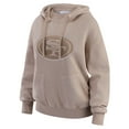 thumbnail image 2 of Women's WEAR by Erin Andrews  Tan San Francisco 49ers Washed Pullover Crewdie, 2 of 5