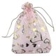 thumbnail image 1 of 100 Pcs 9x12cm Heart Printed Pink Organza Bags Jewelry Pouch Bags Organza Drawstring Pouches Weddin, 1 of 5