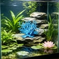 thumbnail image 6 of BingTong Artificial Corals For Aquarium Decoration, Lifelike Simulated Coral Decor,Realistic Small Reef Ornaments For Fish Tank, Beach Theme Room Decoration C-Sky Blue, 6 of 6