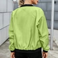 thumbnail image 3 of Admvng Rain Jacket Women Solid Color Waterproof and Windproof Lightweight Lined Jacket Jacket, Size S-2XL, 3 of 7