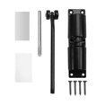 thumbnail image 3 of Automatic Door Closer Metal Adjustable Heavy Duty Safety Spring Silenciar Convert Hinged Door Interior Exterior Black, 3 of 5