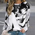 thumbnail image 2 of Sweatshirt For Womens Crewneck Sketch Hoodies Teen Girls Cute, 2 of 7