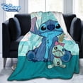 thumbnail image 2 of Manta de franela con dibujos animados de Disney para niños y adultos, colcha cálida para sofá, regalo de decoración del hogar, primavera y otoño, 2 of 5