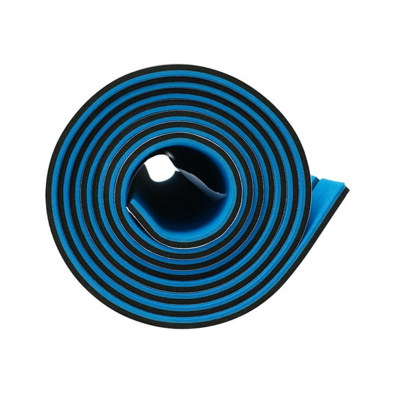 EVA Foam Marine Flooring Mat, Blue & Black Stripe, Anti-Slip, Easy to Cut, Comfortable and  for Boats, Decks, and Outdoor Spaces