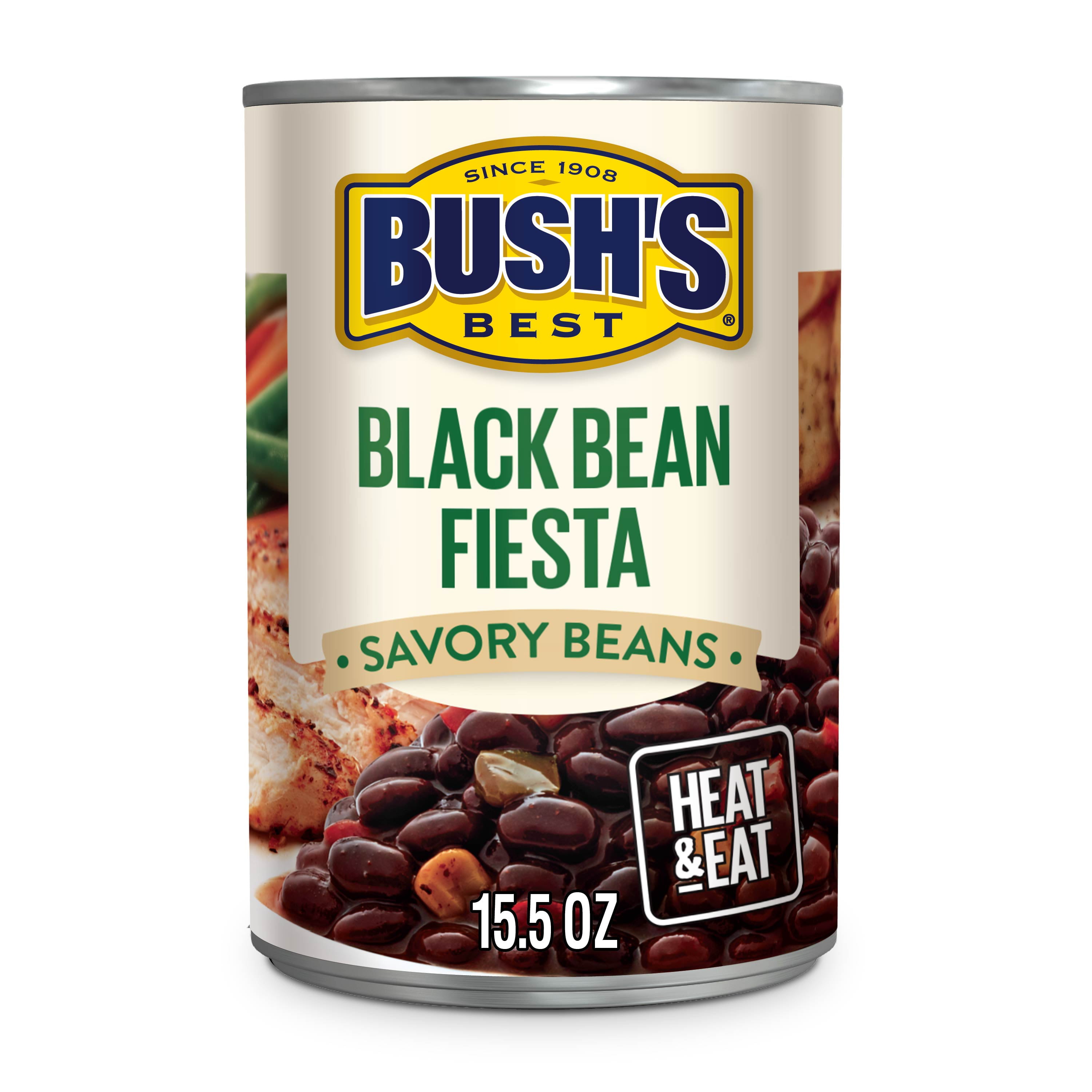 Bush's Black Bean Fiesta Beans, 15.5 oz, Can