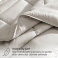 thumbnail image 2 of Bare Home Goose Down Alternative Comforter Set - 3 Piece Set - Queen, Stone - Modern Plaid/Pinstripe, 2 of 4