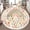 Color 3, variant on Washable Non Slip 3ft Round Rug, Whimsical Sun Moon Botanical Accents Pastel Colors Circle Area Rugs with Tassels Carpet for Nursery Bedroom Living Room Playroom Tent rug Tent Castle