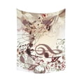 thumbnail image 2 of CADecor Creative Music Background in Psychedelic Style with Notes Wall Tapestry Dorm Decor Art 60x80 inches, 2 of 2