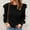 Black, variant on Babysbule Plus Size Womens Sweaters Women's Solid Color Sweater Loose Bottomed Sweater Top Long Sleeve Round Neck Top Round Neck Sweater Women's Fashion