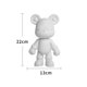 thumbnail image 1 of Escultura de oso fluido hecha a mano, muñeco de Bearbrick, adornos de oso violento, pintura de Graffiti, regalo de juguete para padres e hijos, decoración del hogar, 1 of 4