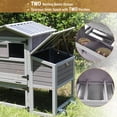thumbnail image 4 of MEDEHOO 80" Chicken Coop with Wheels Expandable Large Waterproof Chicken House for Outdoor with Nesting Box, 4 of 8