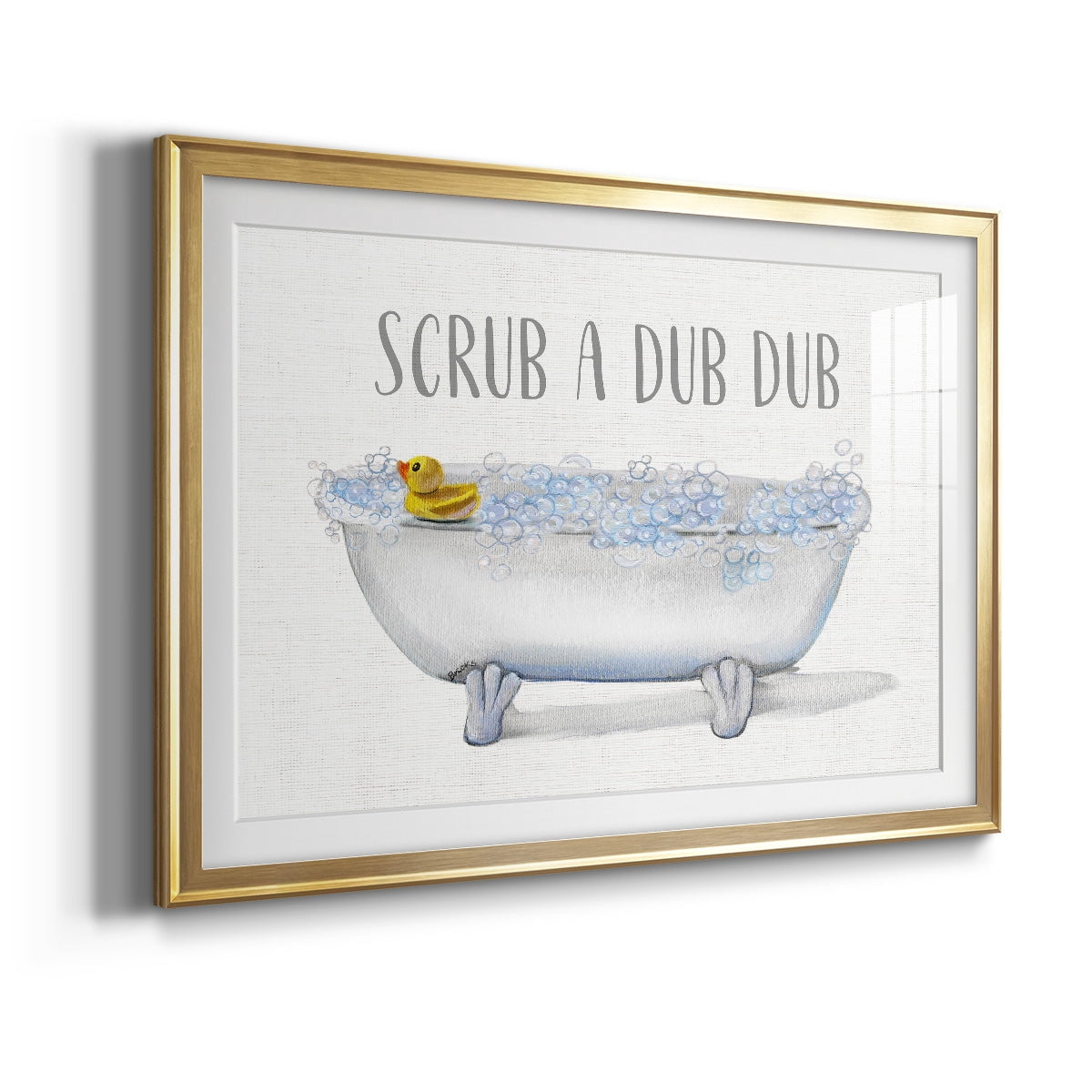 Scrub A Dub Premium Framed Print - Ready to Hang