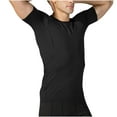 thumbnail image 6 of Pack Of Tshirts Men's T-Shirts Cotton Men's Compression Shirts Short Sleeve Athletic Workout Shirt Rash Guard Base Layer Running Gym Undershirt Gear, 6 of 9