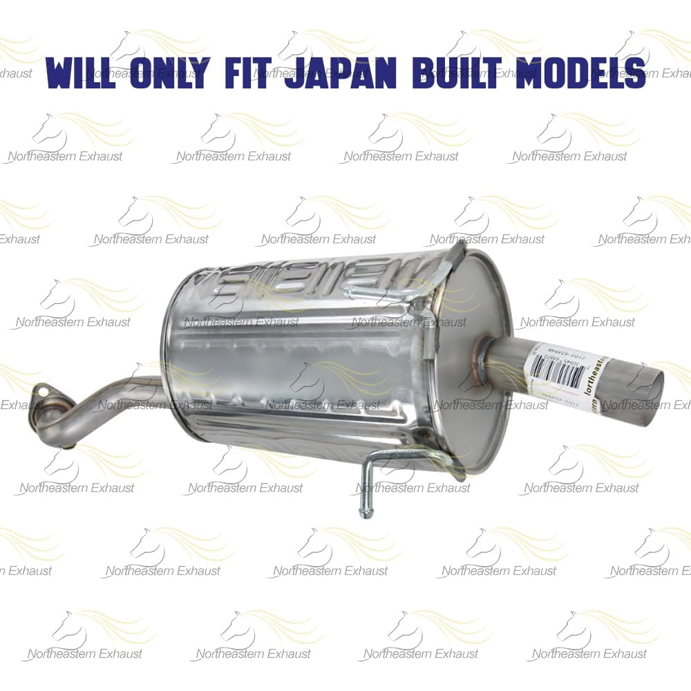 Northeastern Exhaust Rear Muffler Fits 2010-2011 Honda CR-V 2.4L Japan Built Models - Direct Fit | Stainless Steel