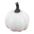 thumbnail image 2 of Halloween Pumpkin Decor,White Artificial Plastic Pumpkins,Fall Harvest Decorations,Halloween Thanksgiving Table Centerpiece Ornaments, for Home Mantel Shelf Party Holiday Display,S(2 PC), 2 of 5