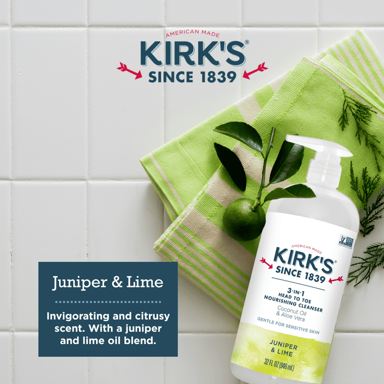 Kirk's 3-in-1 Natural Head to Toe Nourishing Body Cleanser