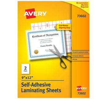 Koala Clear Laminating Sheets 9x12 Inch, Permanent Self Adhesive Laminating  Sheets 50 PK, No Machine Needed , Peel and Stick Sheets Protector Waterproof  for 8.5x11 Stickers, Photos 