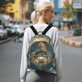 thumbnail image 7 of JIALIOU Mini Backpack Purse for Women Quilted Casual Daypack Small Travel Shoulder Bag, Abstract Clear Cerulean Geometric, 7 of 7