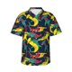 thumbnail image 1 of Balery Colorful Sharks Camisas hawaianas de manga corta para hombre, camisas playeras de corte holgado, camisas de vacaciones con botones,X-Large, 1 of 7