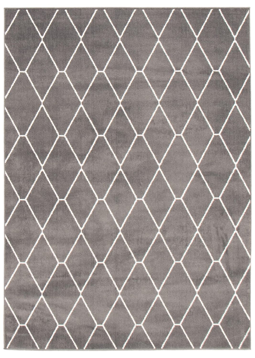 ECARPET Contemporary Area Rug for Living Room, Bedroom, Dinning Hall, Diamante Collection