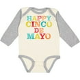 thumbnail image 3 of Inktastic Happy Cinco De Mayo Boys or Girls Long Sleeve Baby Bodysuit, 3 of 5