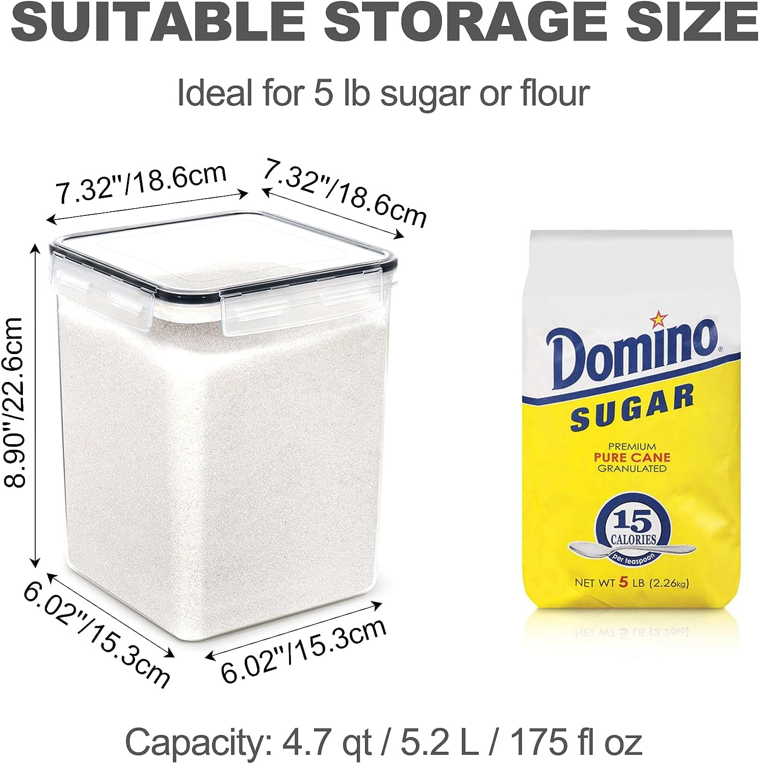 Medium Food Storage Containers with Lids Airtight 2.5L /84.5Oz 