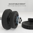 thumbnail image 4 of Soozier 55 lbs Adjustable Dumbbells Weight Set for Body Fitness, Black, 4 of 10