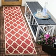 thumbnail image 3 of SAFAVIEH Beach House Talbot Geometric Indoor/Outdoor Area Rug, Red/Creme, 4' x 6', 3 of 7