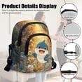 thumbnail image 6 of Xixirimido Sling Bag for Women Crossbody Bags Fanny Pack Chest Bag Travel Shoulder Belt Purse Backpack Gifts, Cute Shark Coral, 6 of 7