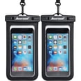 thumbnail image 1 of Funda impermeable para teléfono Hiearcool, universal, para iPhone, negra, 1 of 8