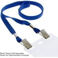 thumbnail image 6 of Bulk 100 Pack - Double Sided/Open Ended Lanyards with Two Bulldog Clips - Twist Free 2 Hook Design (1 on Each End) for Special Event Badges, Credentials and Ticket Holders (Royal Blue), 6 of 8