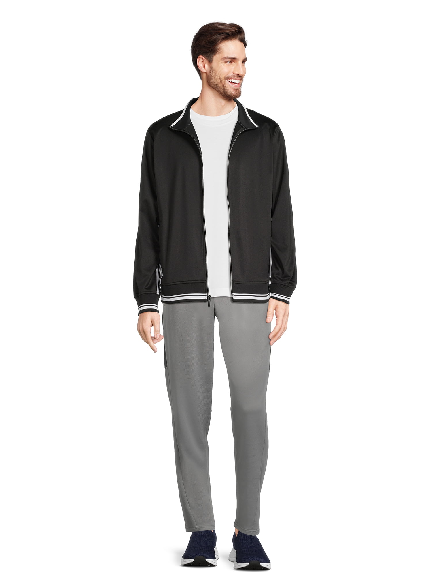 Athletic Works Men's Tricot Track Jacket, Sizes S- 3XL